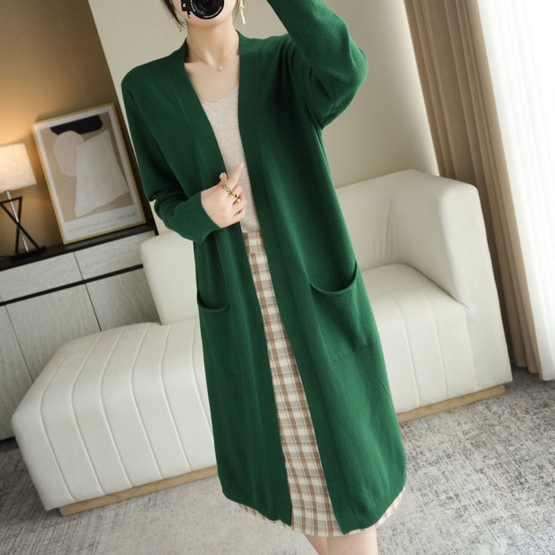 Gilet femme bohème long