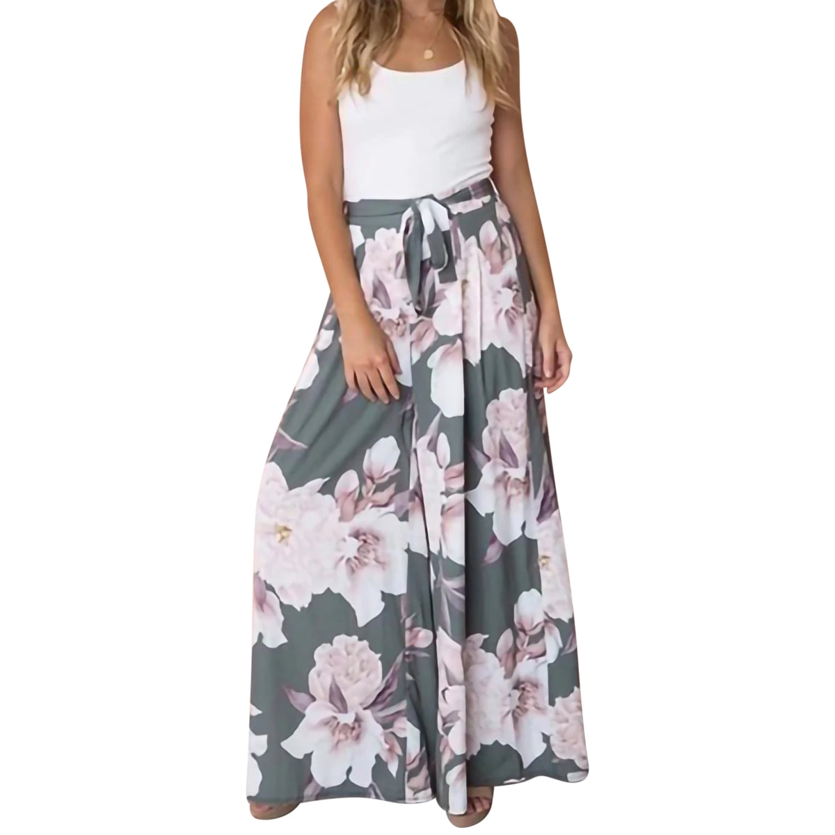 Pantalon Bohème Chic Fleuri