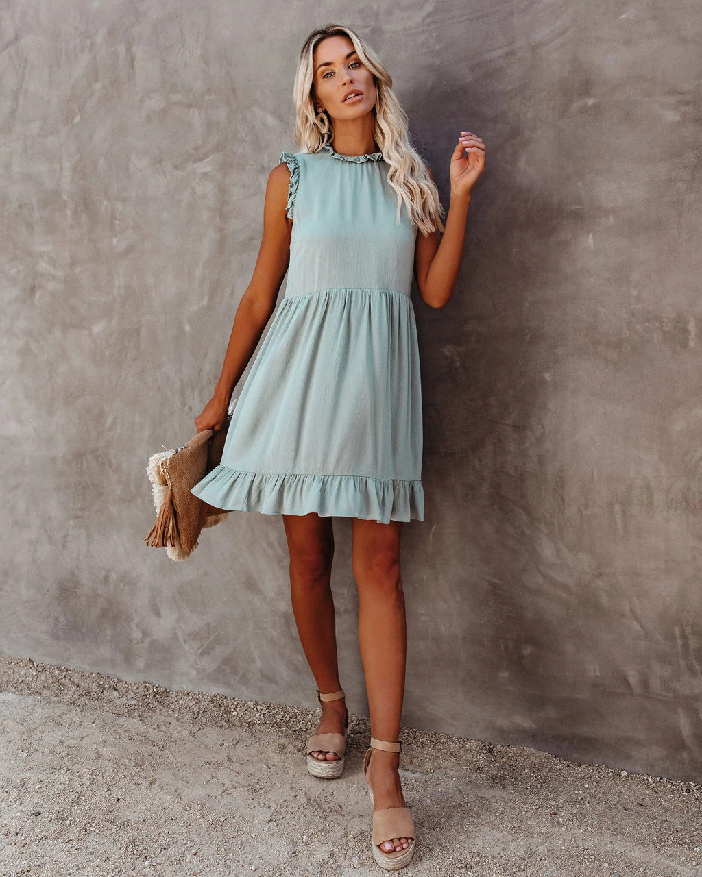 Robe Bohème Hippie Bleu