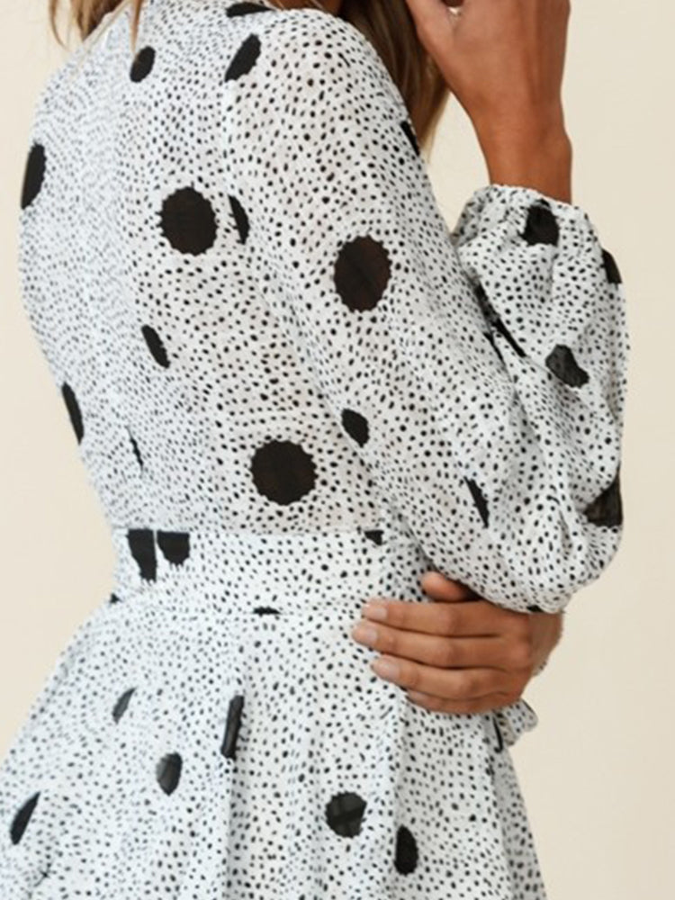 Robe courte hippie blanche