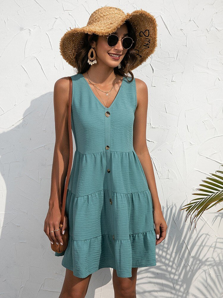 Robe Boho Verte