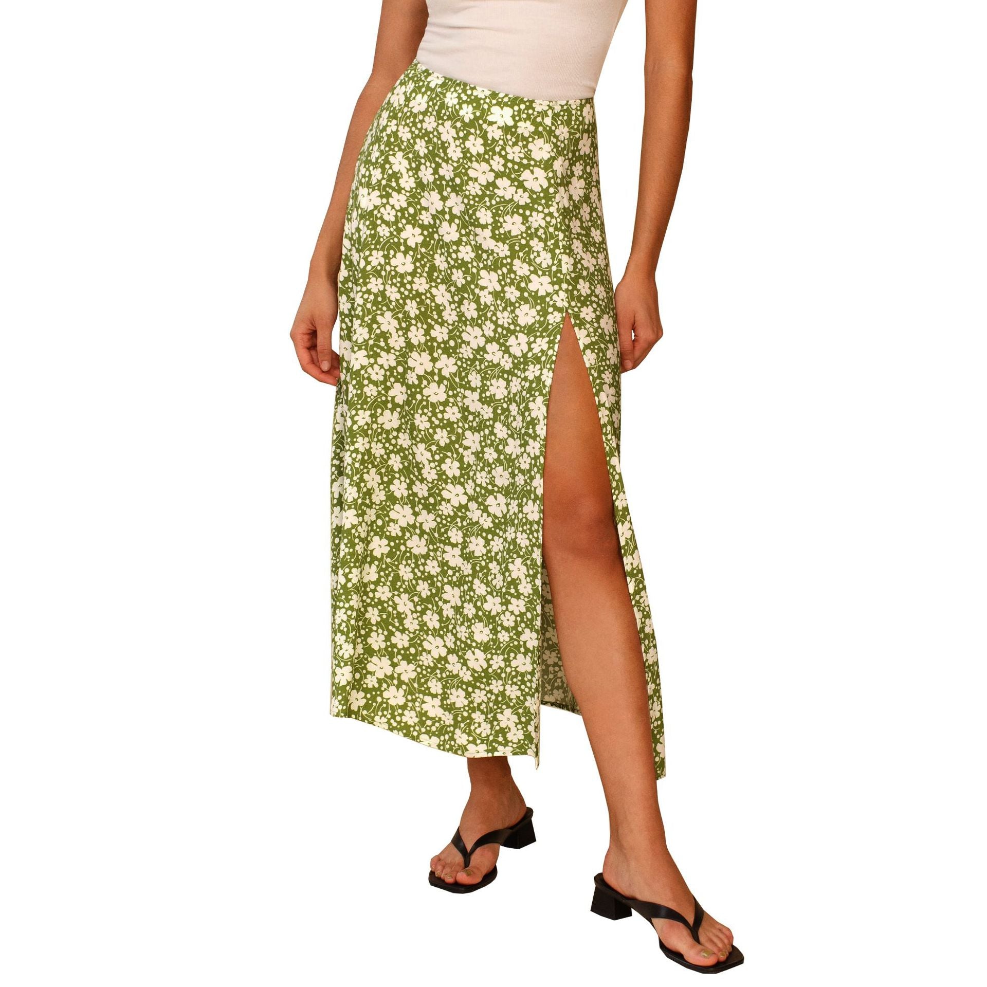 Jupe Longue Bohème Vert