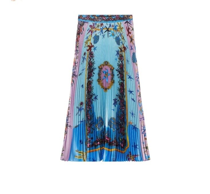 Jupe Longue Bohème Multicolor