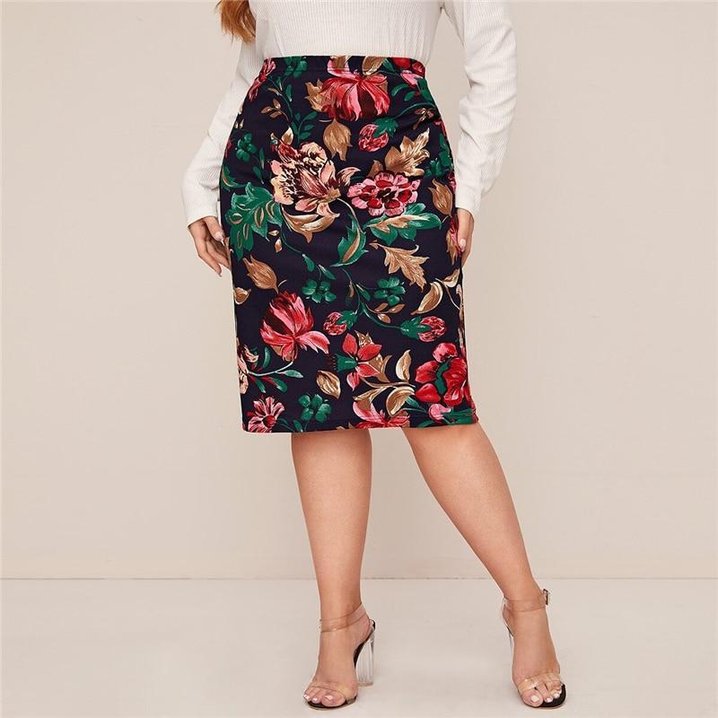 Jupe Bohème Grande Taille - Noir / L