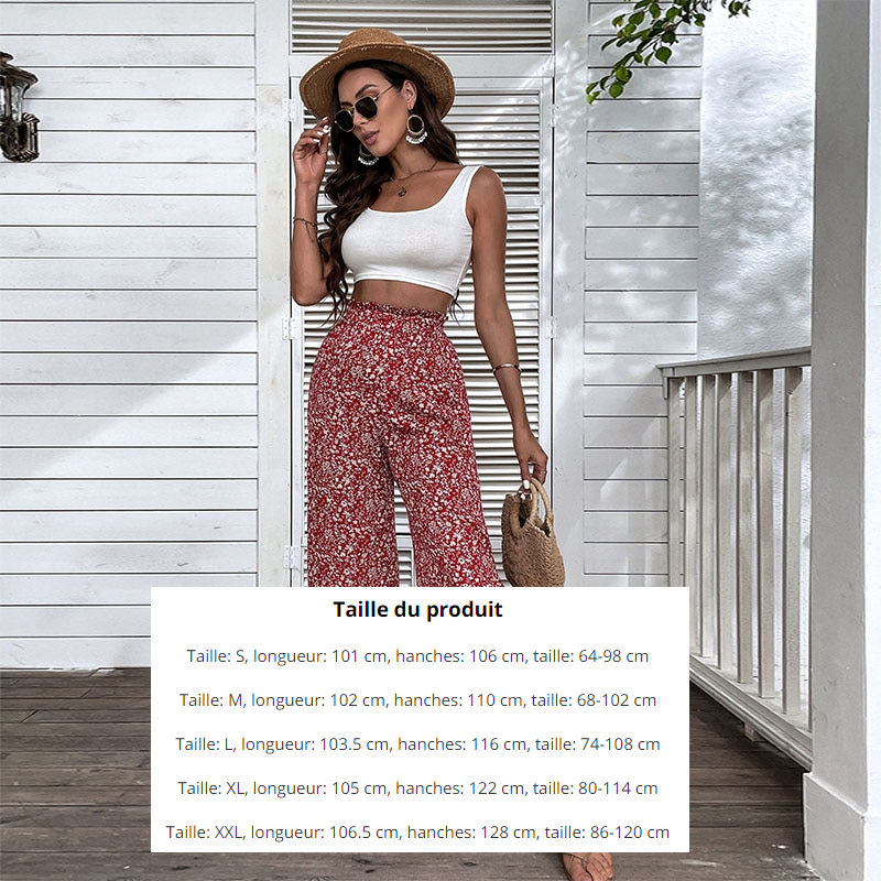 Pantalon Palazzo Fleuri