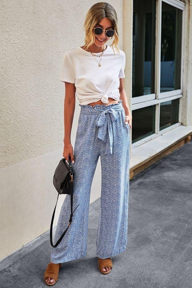 Pantalon Fluide Été Femme