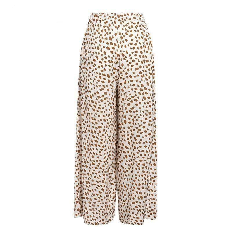 Pantalon Fluide Léopard