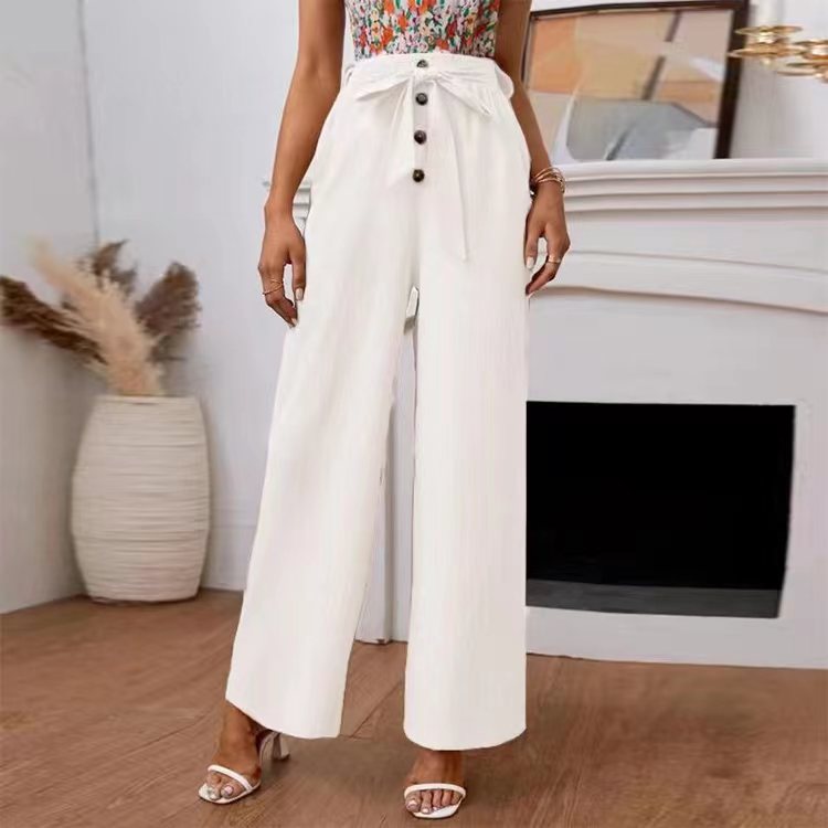 Pantalon Bohème Blanc