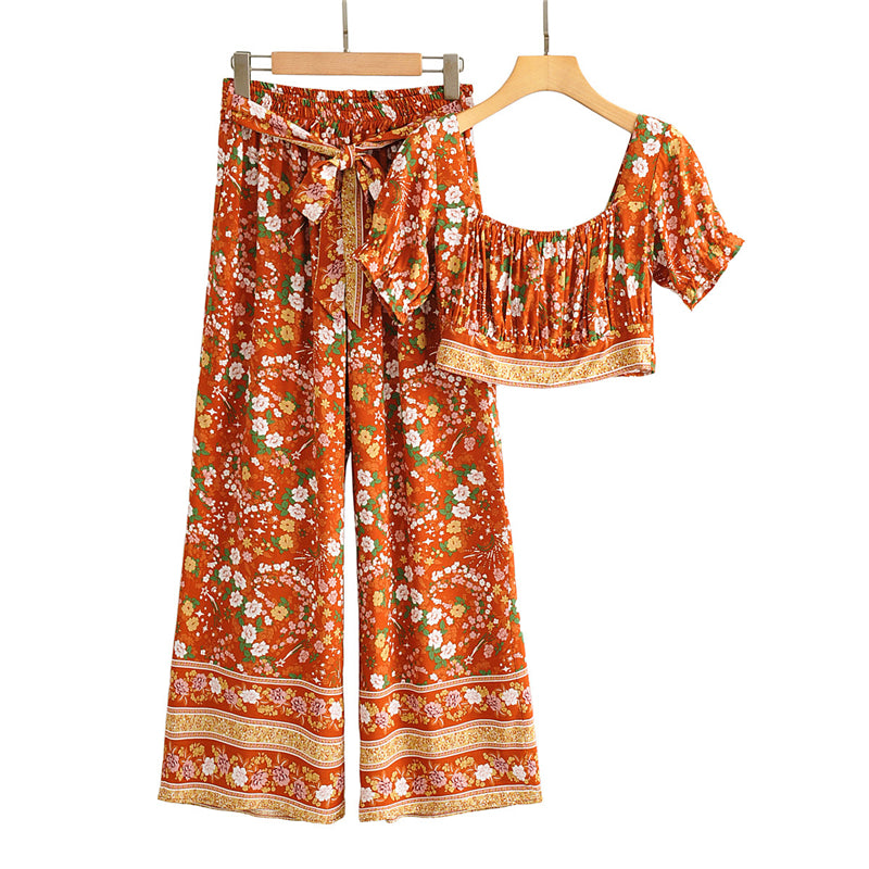 Pantalon Large Terracotta