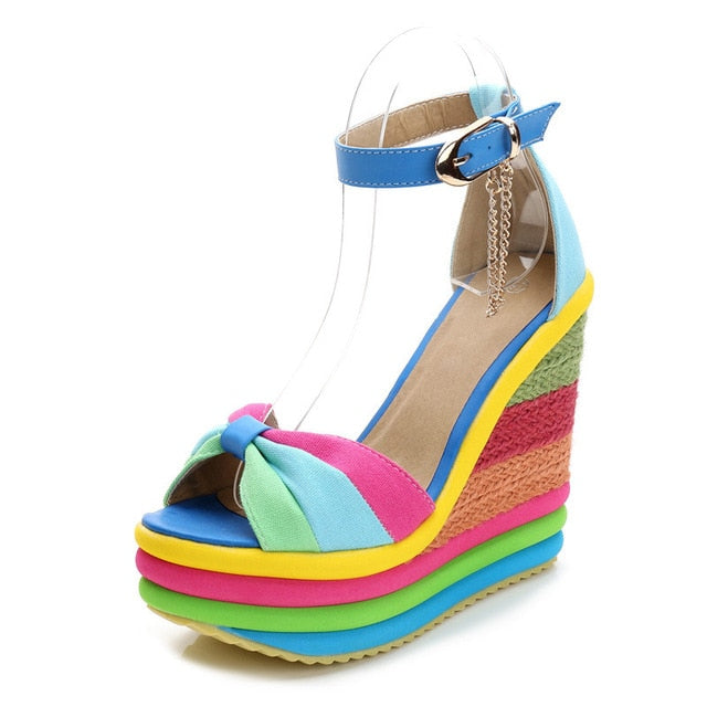 Sandale talon bohème