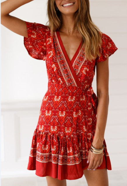 Robe Bohème Courte Léopoldine
