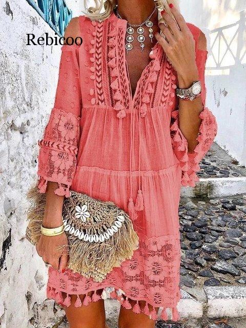 Robe Dentelle Boho Chic