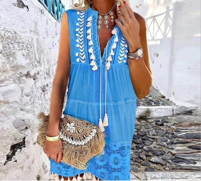 Robe Dentelle Boho Chic