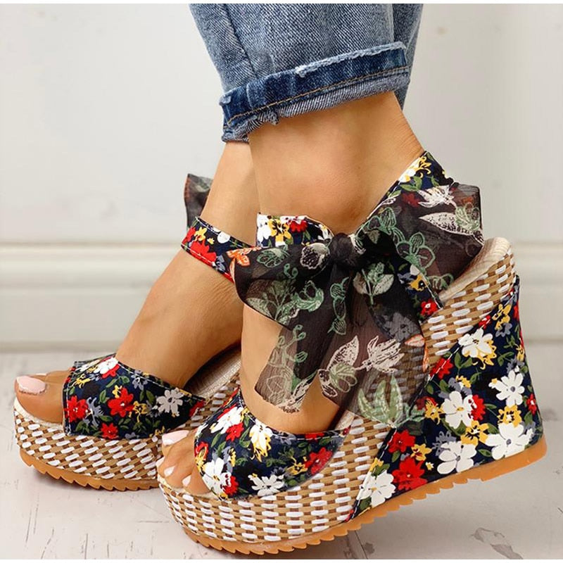 Sandale a talon bohème chic