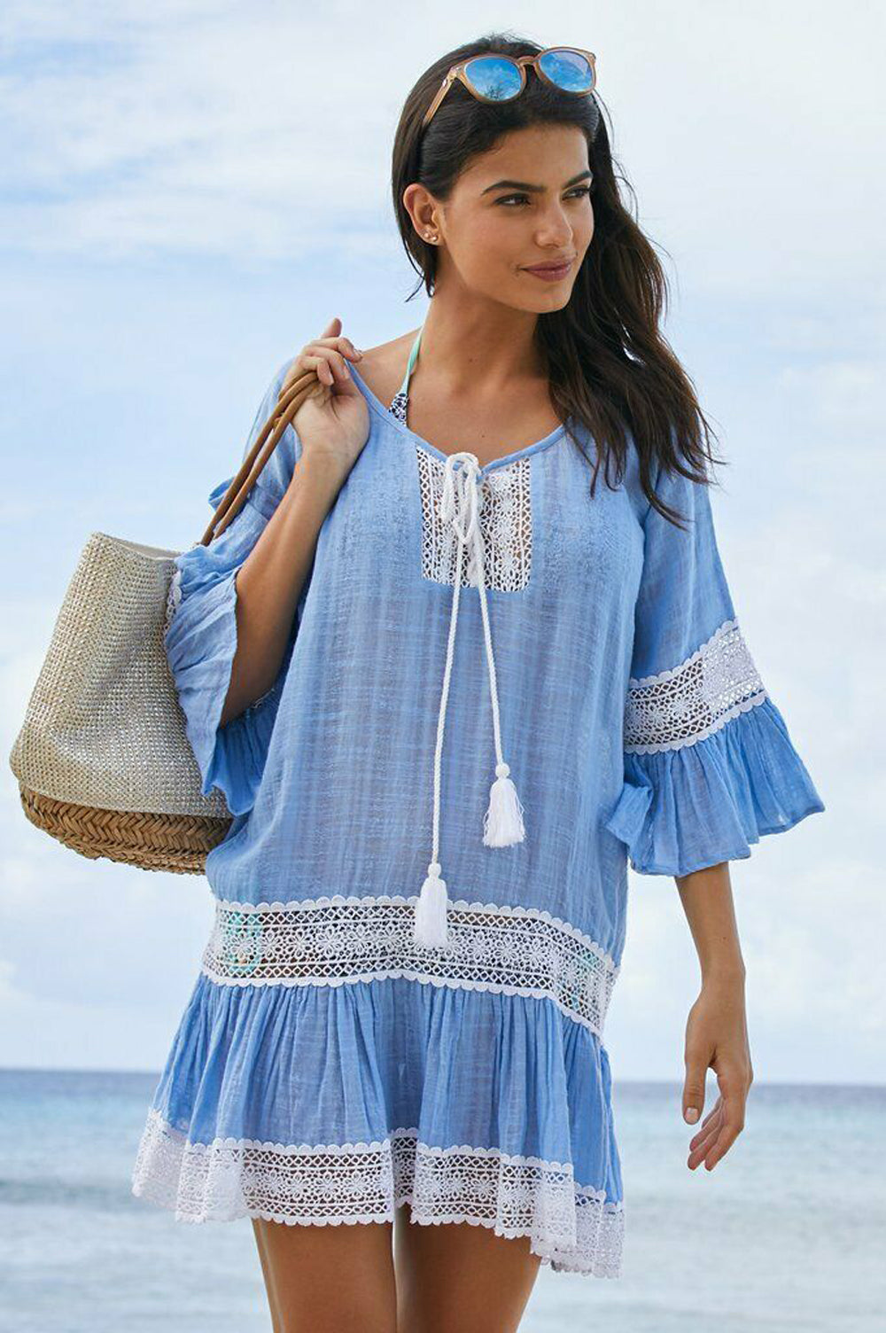 Robe Boheme Hippie Blanche