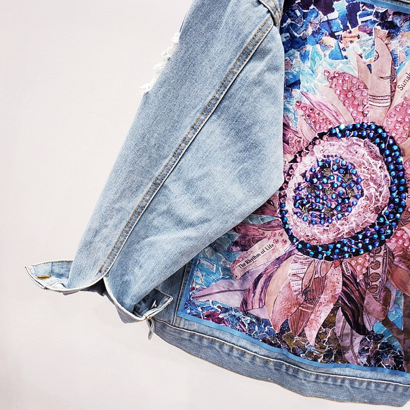 Veste Bohème Chic bleu