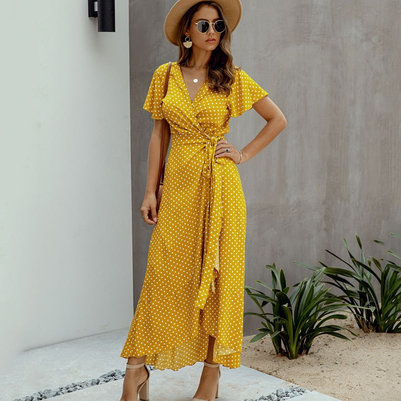 Robe Bohème Portefeuille Asymétrique