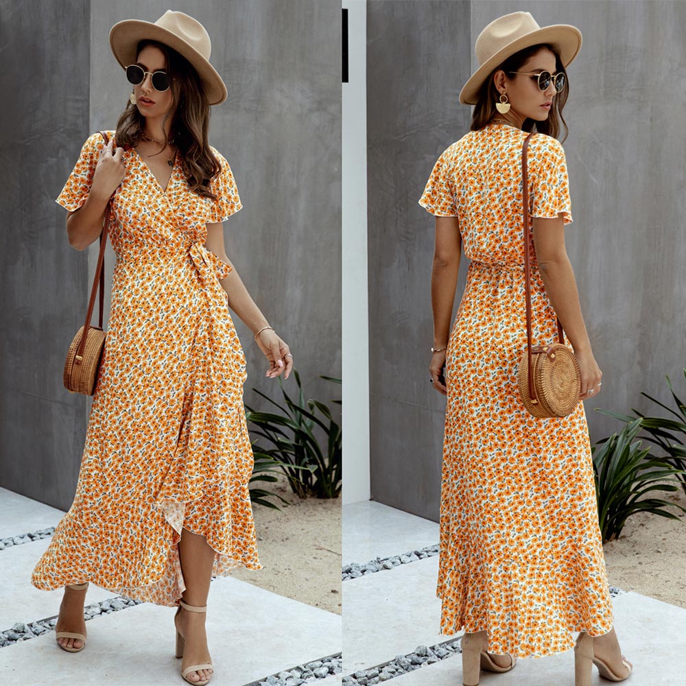 Robe Bohème Portefeuille Asymétrique