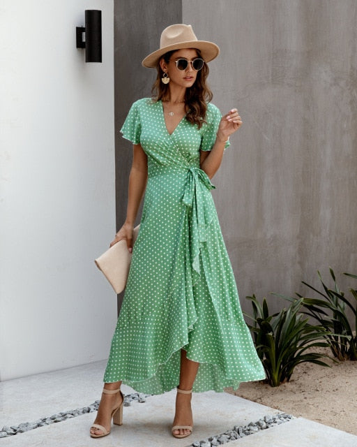 Robe Bohème Portefeuille Asymétrique