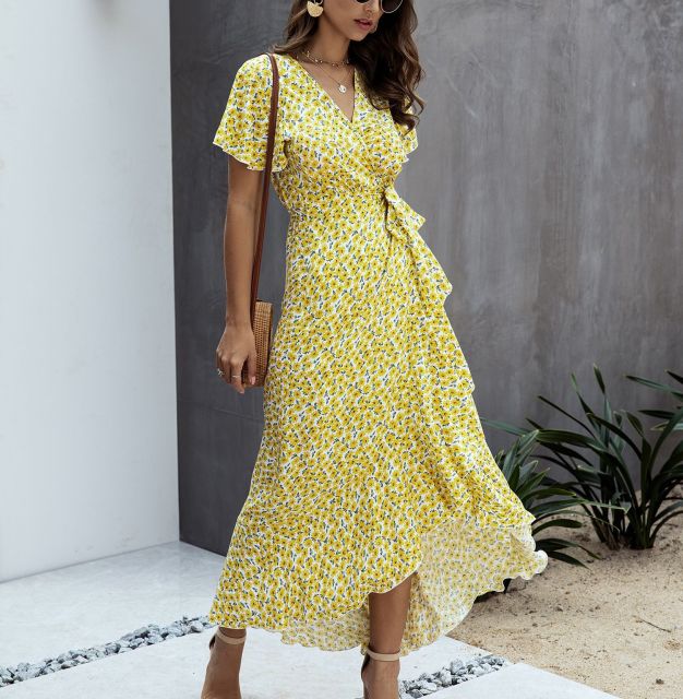 Robe Bohème Portefeuille Asymétrique
