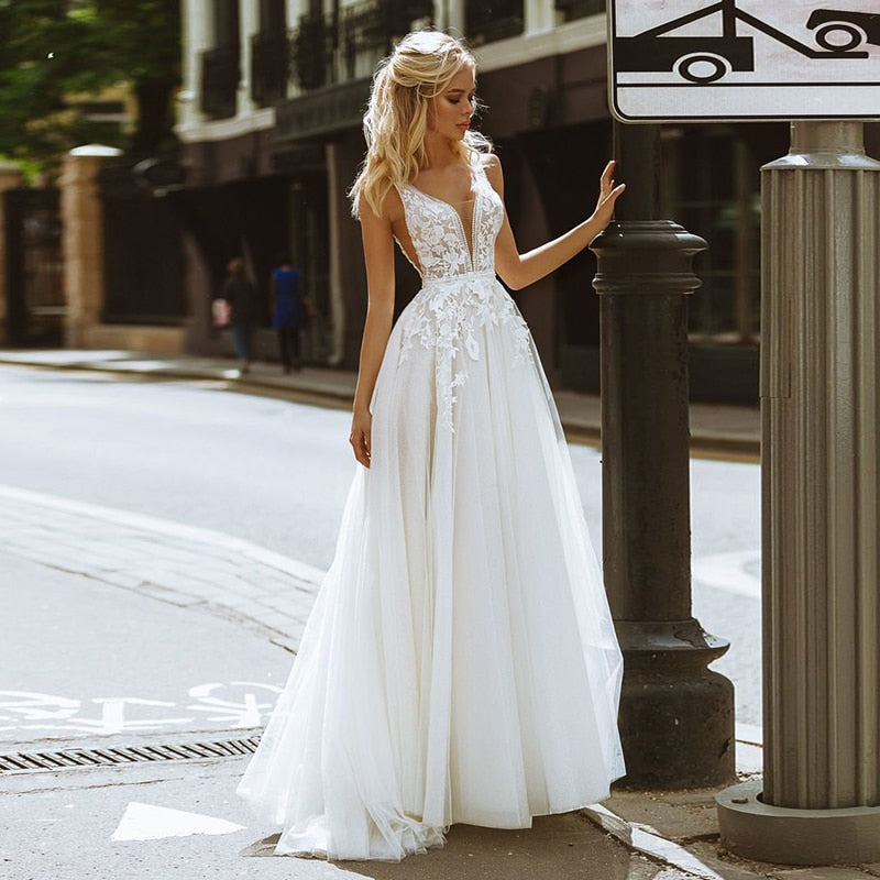 Boheme chic mariage robe