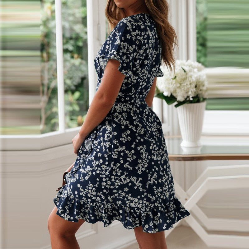 Robe Bohème Vert d'Eau