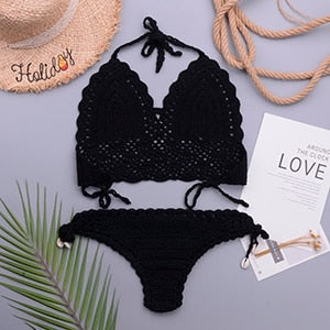 Maillot de bain bohème crochet