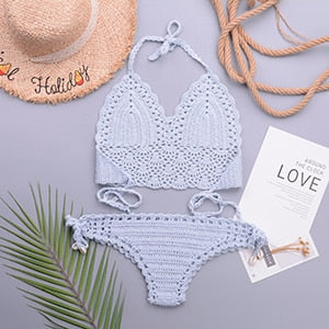Maillot de bain bohème crochet