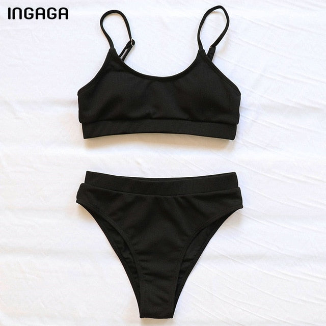 Maillot taille haute bohème