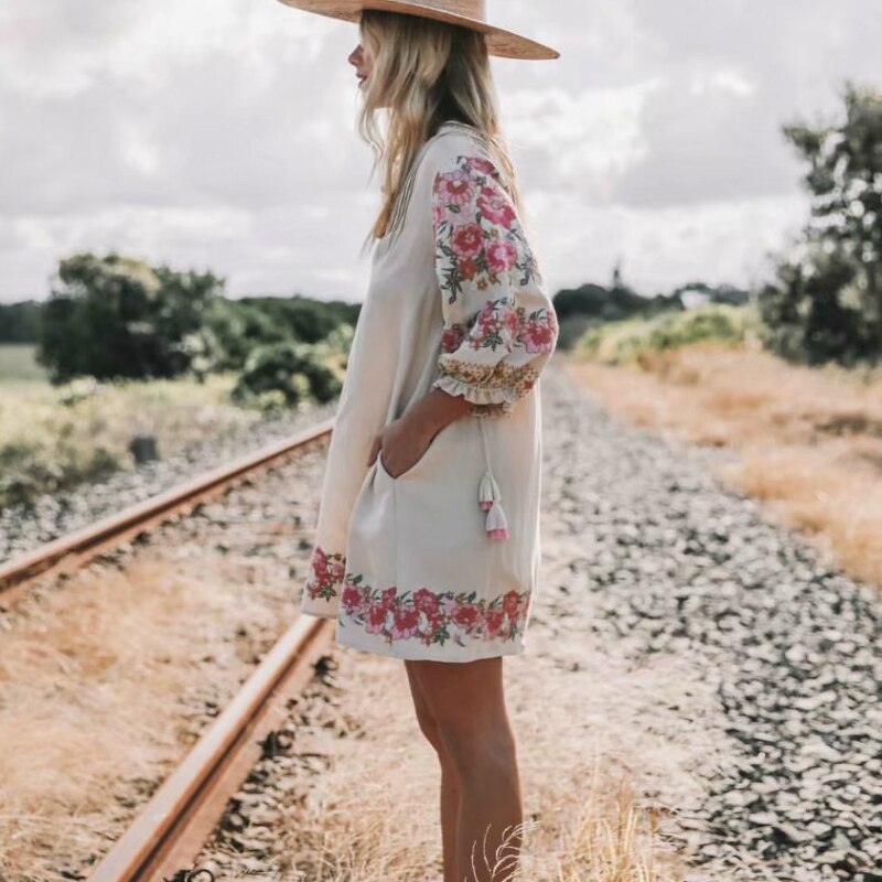 Robe Longue Style Bohème Vintage