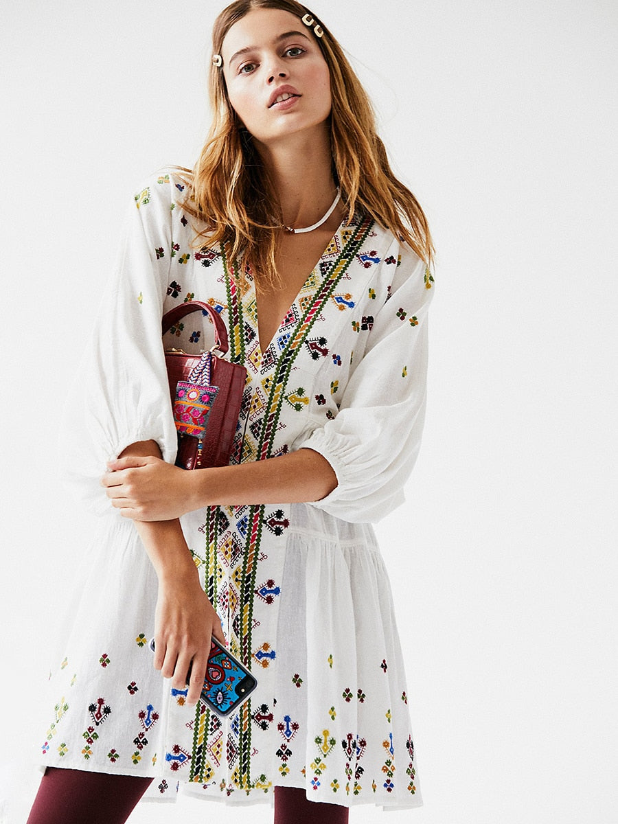 Robe boheme chic italienne