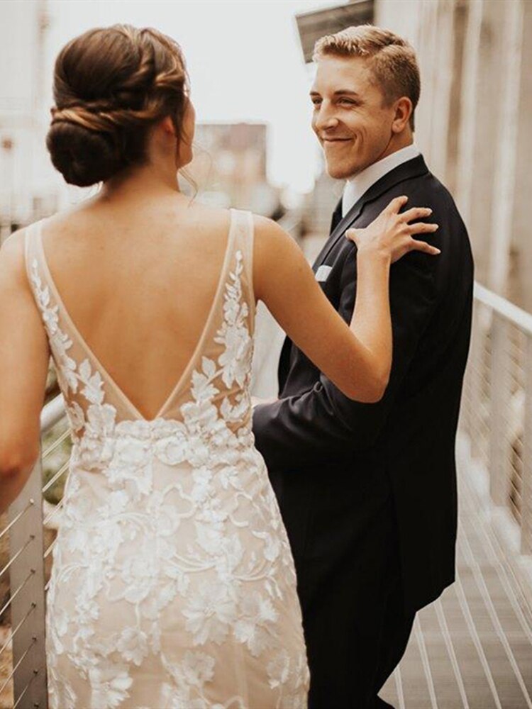 Robe de mariée longue style bohème
