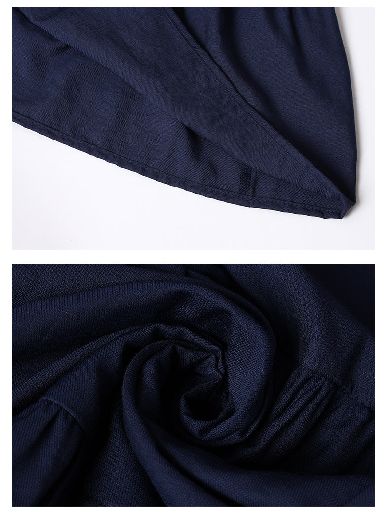 Robe courte boheme bleu