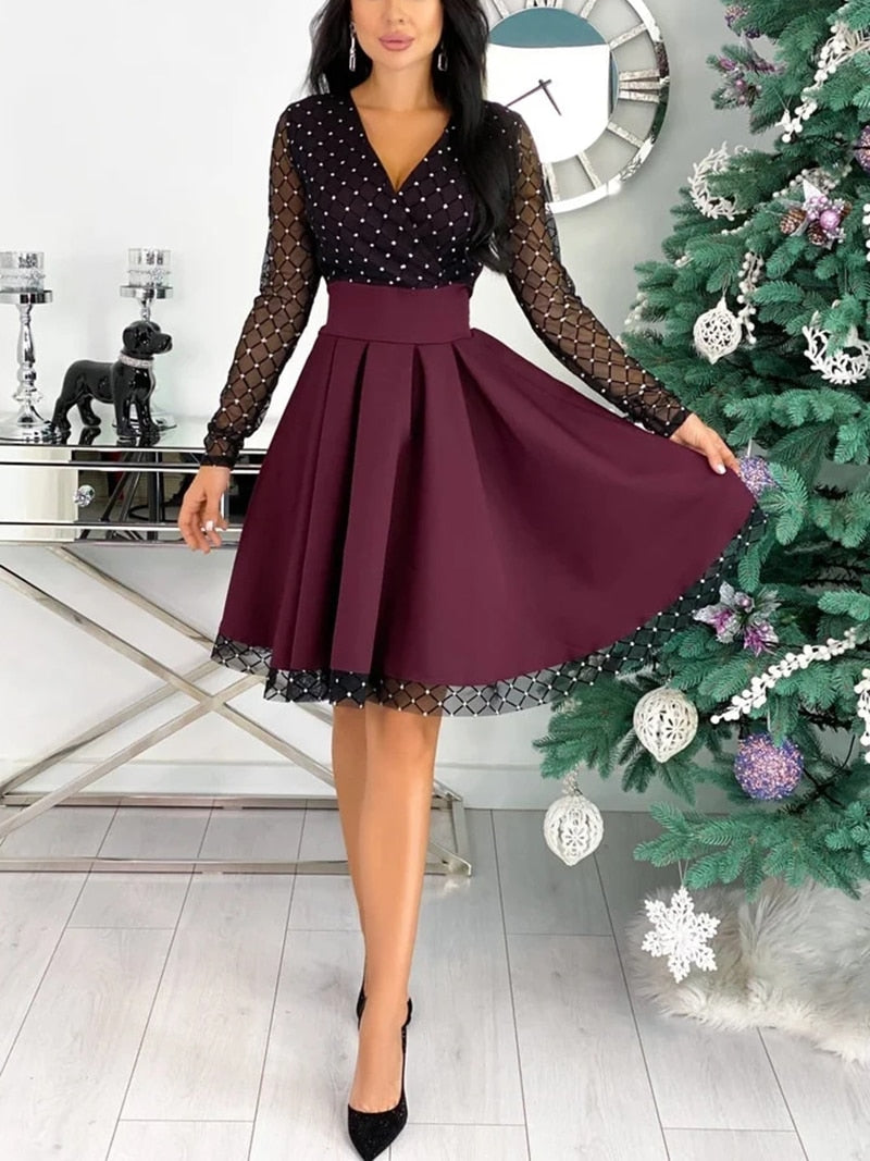Robe fluide boheme courte