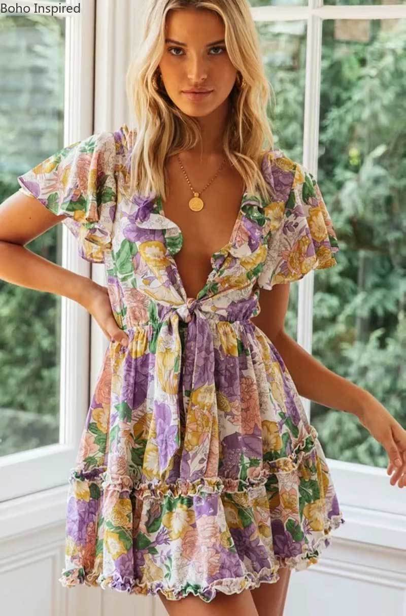 Robe style boheme hiver