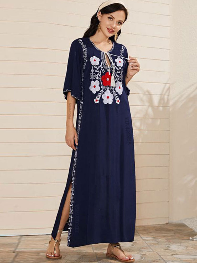 Robe bohème longue noir