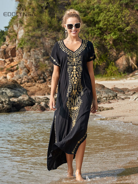 Robe bohème longue noir