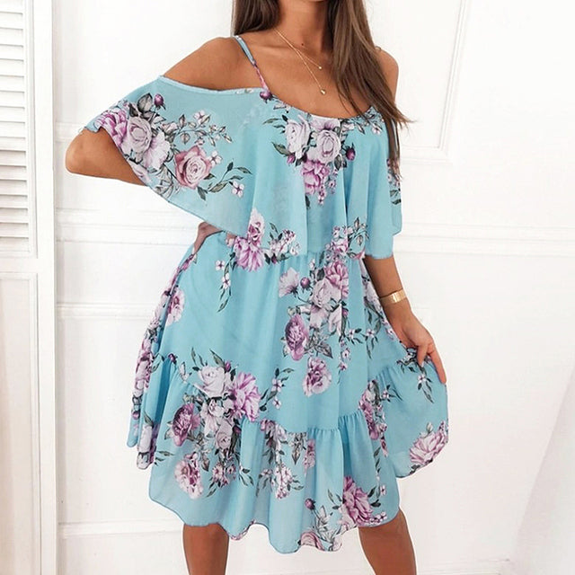 Robe boho blanche été