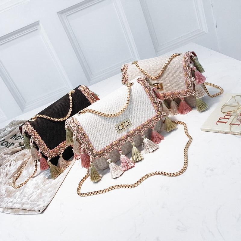 Sac Bohème Chic Pompom