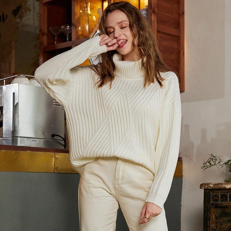 Pull Blanc Bohème - S