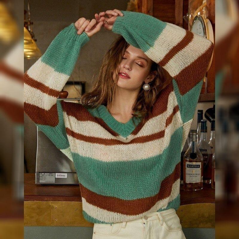 Pull Bohème Col en V