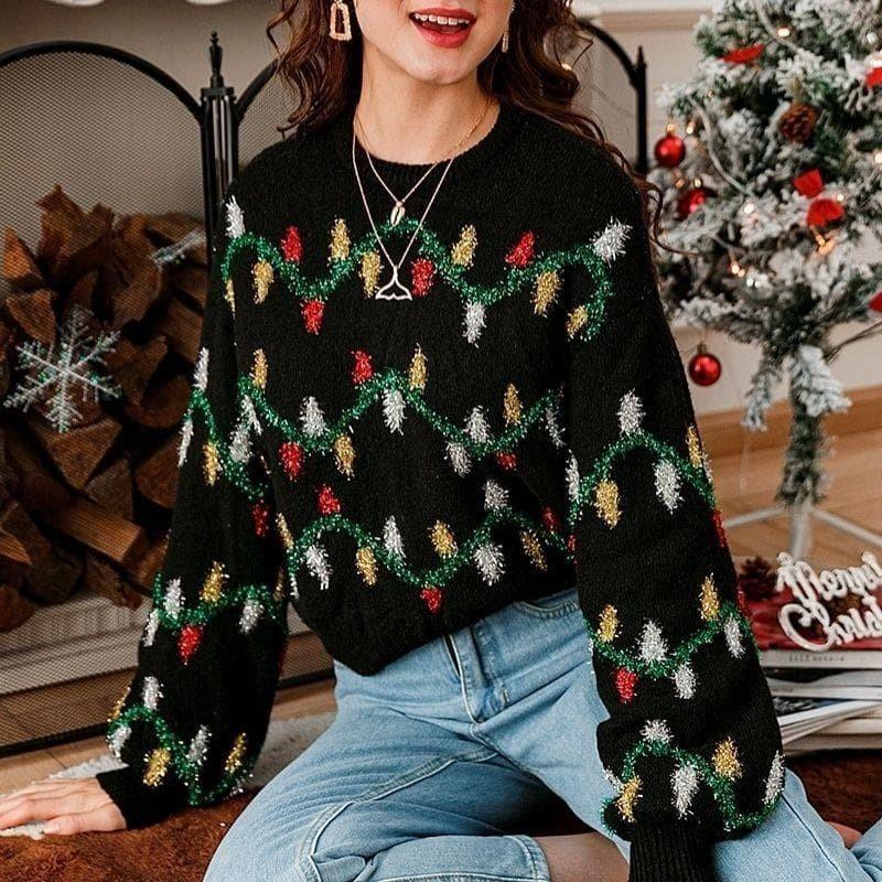 Pull de Noël Guirlande