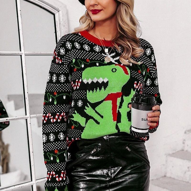 Pull de Noël T-Rex