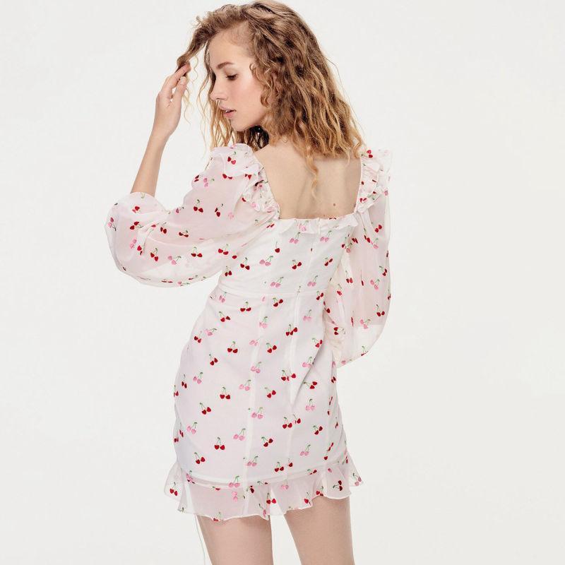 Robe Blanche Bohème Manche 3/4