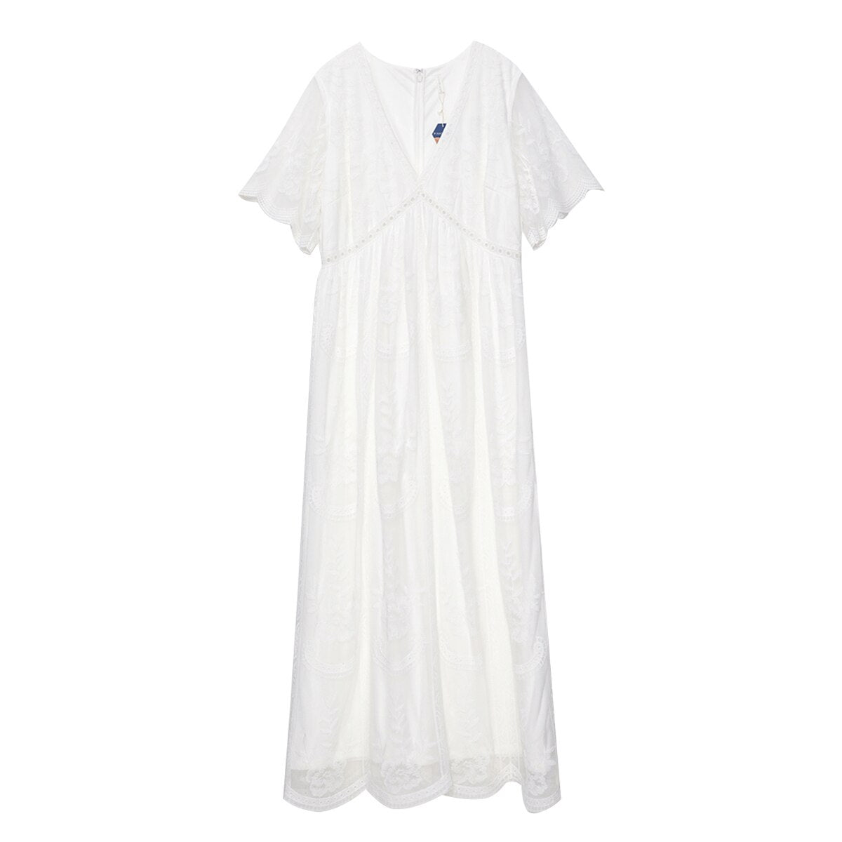 Robe bohème blanche grande taille