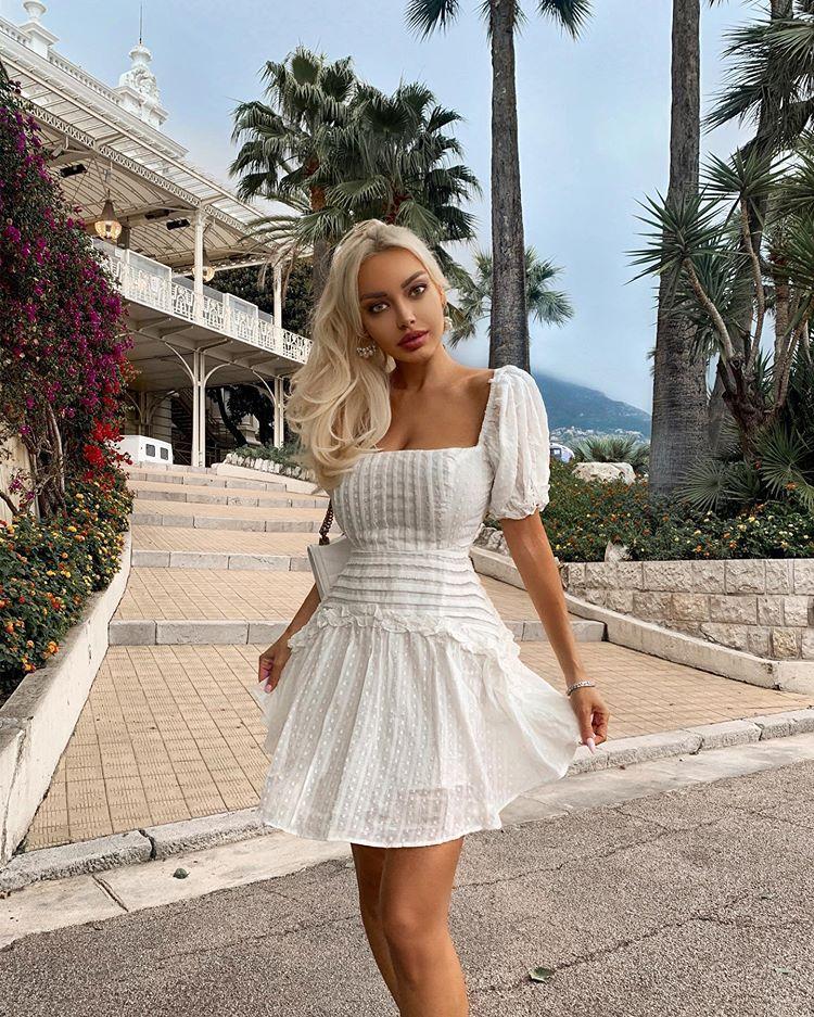 Robe bohème chic blanche