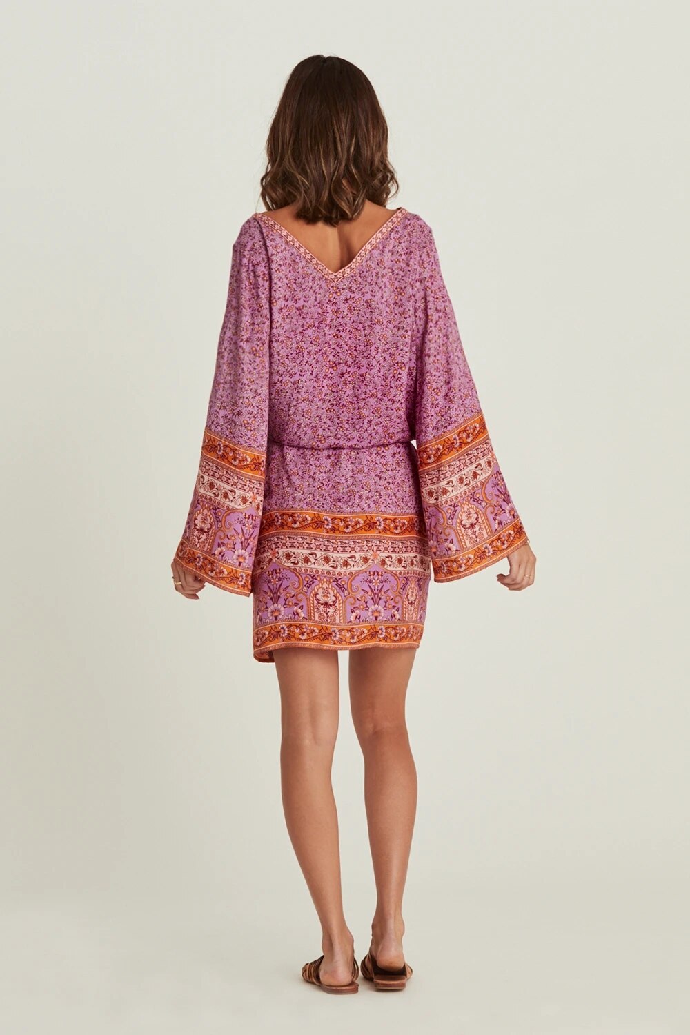 Robe boheme chic corail