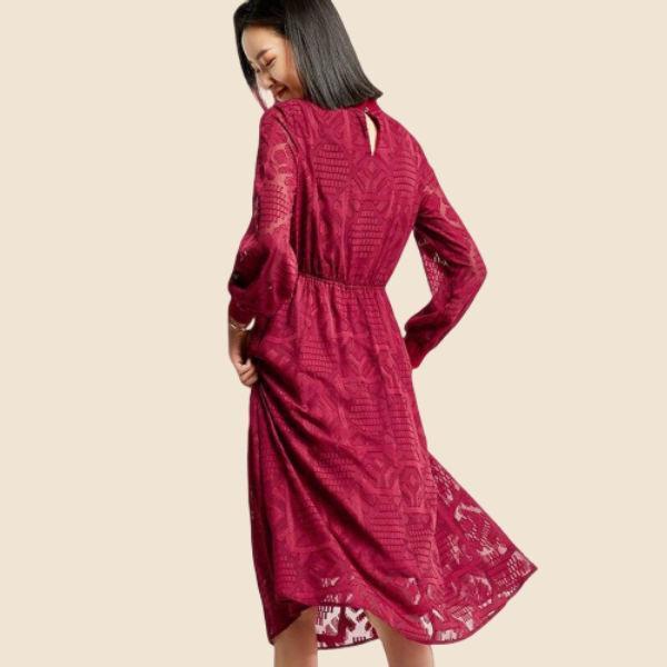 Robe Bohème Chic Rouge