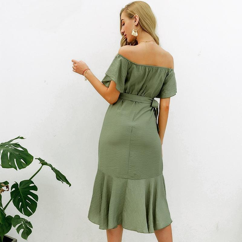 Robe Bohème Chic Verte