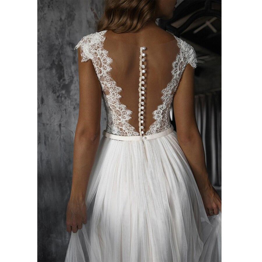 Robe bohème dentelle crochet mariage